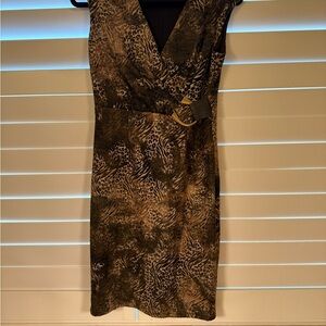 Elegant Animal Print Dress